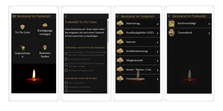 APP-Hilfe: Beistand im Todesfall